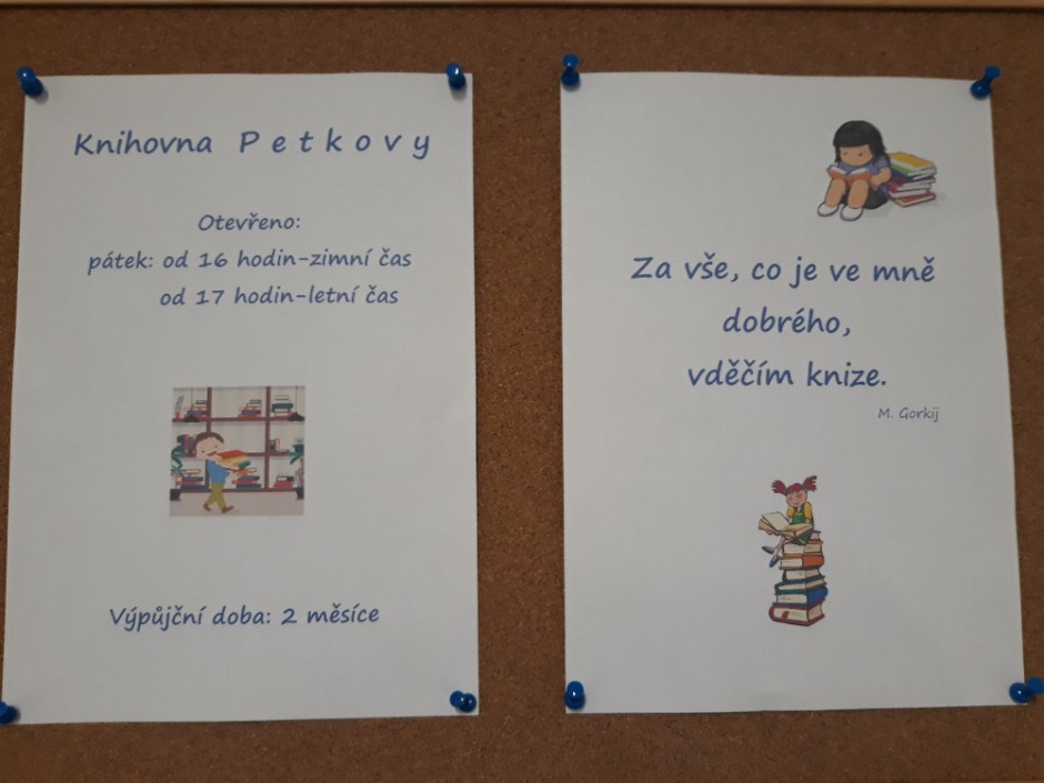 Knihovna Petkovy po rekonstrukci opět otevřena v pátek 5. listopadu 2021
