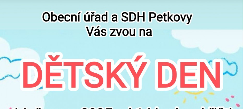 DĚTSKÝ DEN 14. června 2025 na hřisti